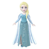 Детска мини модна кукла Disney Frozen Елза (Elsa) от Mattel – Джобна принцеса за приключения в движение (9 см)