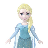 Детска мини модна кукла Disney Frozen Елза (Elsa) от Mattel – Джобна принцеса за приключения в движение (9 см)
