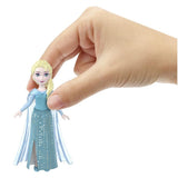 Детска мини модна кукла Disney Frozen Елза (Elsa) от Mattel – Джобна принцеса за приключения в движение (9 см)