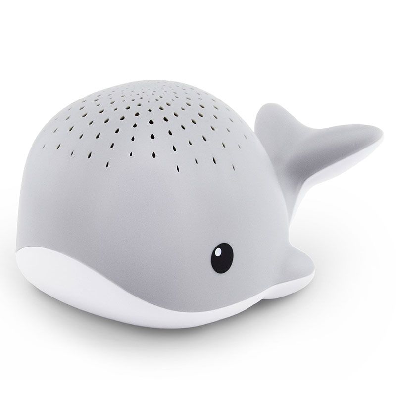 Детски проектор за кошара ZAZU Wally the Whale – Проектор с водни капки, океански звуци, велкро лента и сензор за плач