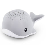 Детски проектор за кошара ZAZU Wally the Whale – Проектор с водни капки, океански звуци, велкро лента и сензор за плач