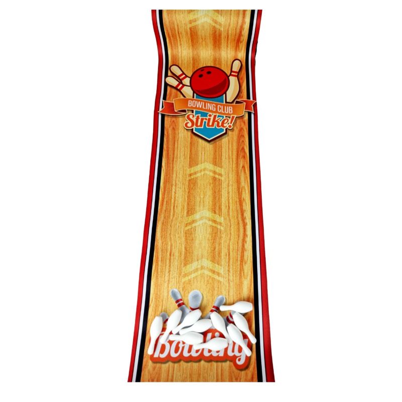 Настолен мини боулинг Zynora Strike Master – Компактна спортна игра с мини кегли, метално топче и рампа за изстрелване (3 години +)