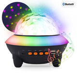Парти Bluetooth високоговорител UFO със светлинни ефекти Zynora UFO Light Show – Преносима тонколона с диско проектор, 2000 mAh батерия, USB и дистанционно управление