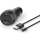 ЗАРЯДНО ЗА АВТОМОБИЛ DLP2357V 2xUSB+Lightin КАБЕЛ PHILIPS