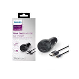 ЗАРЯДНО ЗА АВТОМОБИЛ DLP2357V 2xUSB+Lightin КАБЕЛ PHILIPS