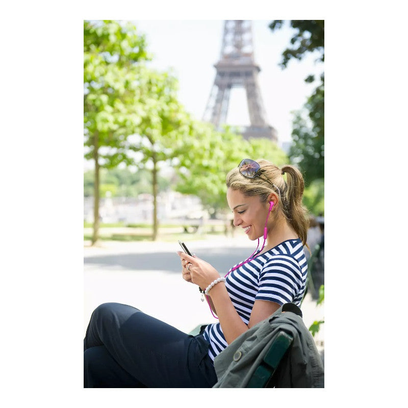 СЛУШАЛКИ ТИП ТАПИ С МИКРОФОН TAE1105PK PHILIPS - РОЗОВ