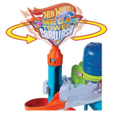 Детски комплект Hot Wheels City: Mega Car Wash – Интерактивна автомивка на няколко етажа със спирала и Color Shifters количка с промяна на цвета (4+ години)