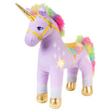 Голяма плюшена играчка Еднорог Уайлдстар Spin Master Unicorn Academy – Вълшебен интерактивен еднорог за гушкане и игра (38 см)