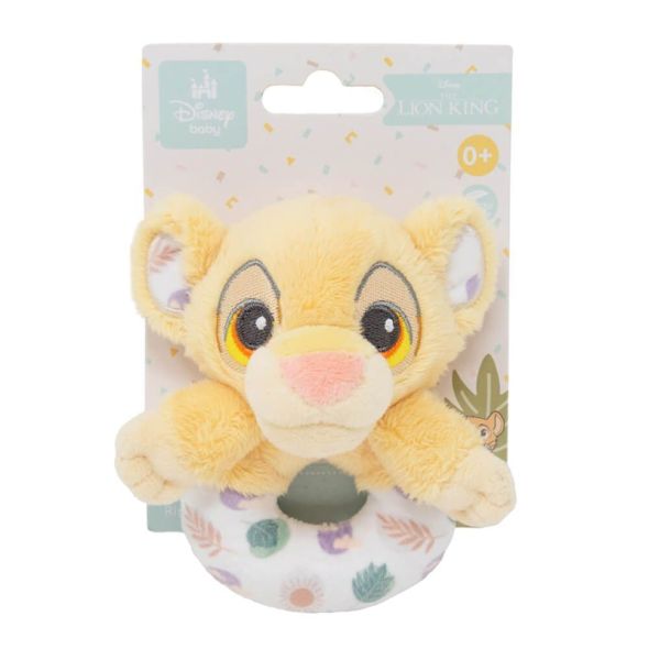 Мека бебешка дрънкалка Simba Disney „Цар Лъв“ – Магията на Disney в нежни пастелни цветове