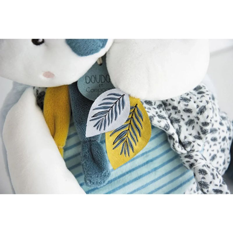 Луксозна бебешка сензорна коала в подаръчна кутия Yoca the Koala Doudou – Премиум играчка за гушкане с муселин и Гаранция при загуба (25 см)