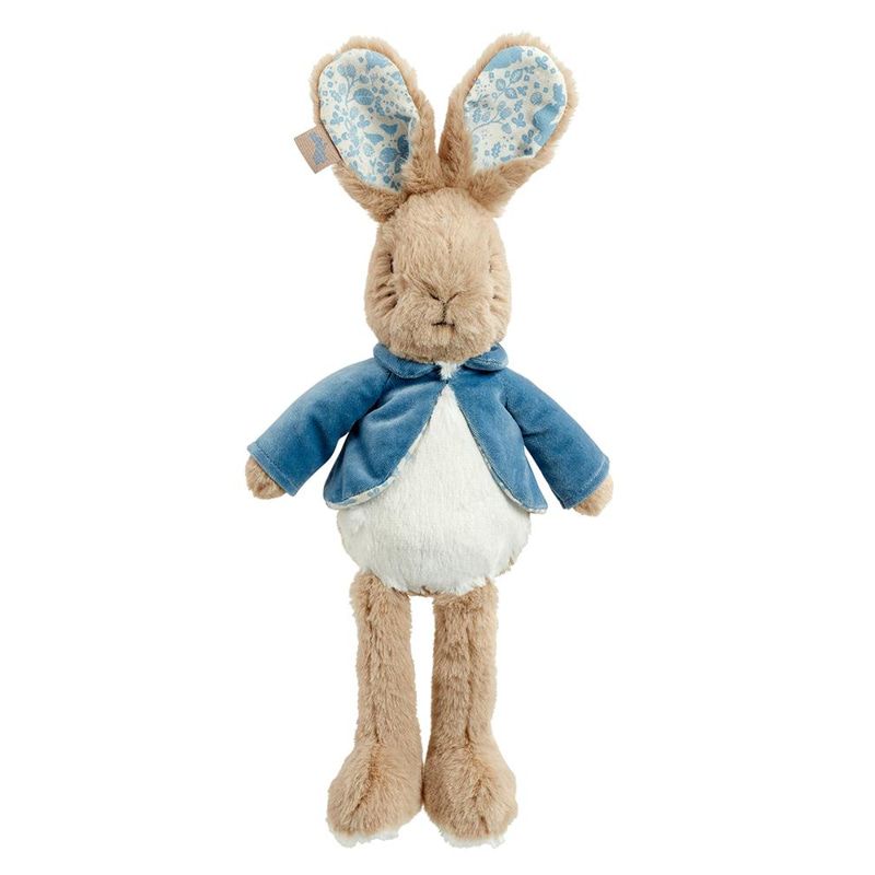Луксозна бебешка плюшена играчка Flopsy Bunny Peter Rabbit Deluxe – Меко зайче Флопси в розова пелерина (31 см)