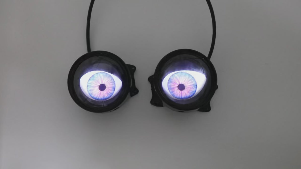 LED Халогенни фарове Динамични „Дяволски очи“ (Devil Eye)  дистанционно управление (6 режима) 12V