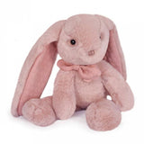 Луксозно бебешно плюшено зайче в подаръчна кутия Doudou Preppy Chic – Премиум френска играчка за гушкане с детайли от релефен джърси плат (30 см)