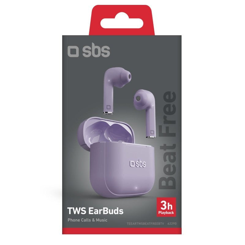 BLUETOOTH TWS СЛУШАЛКИ BEAT VIOLET SBS - ВИОЛЕТОВ