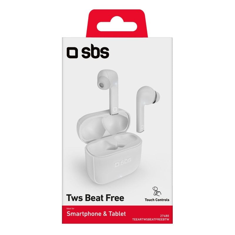 БЕЗЖИЧНИ СЛУШАЛКИ BLUETOOTH TWS СЛУШАЛКИ SBS - БЯЛ