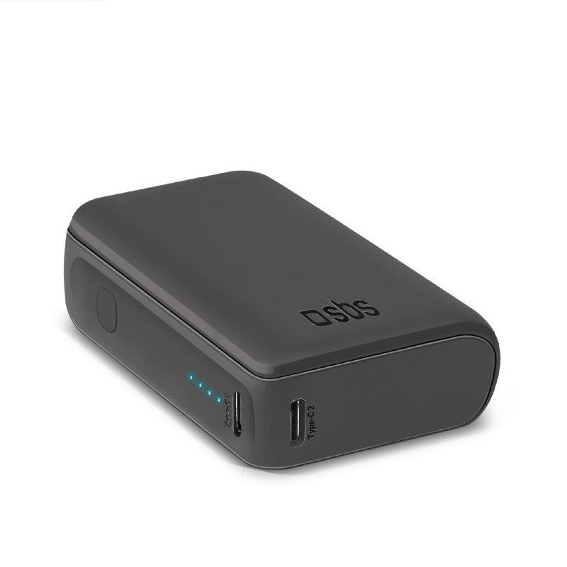 POWER BANK(ВЪНШНА БАТЕРИЯ) 10 000mAh,2xUSB-C,1xUSB A,10W SBS - BLACK
