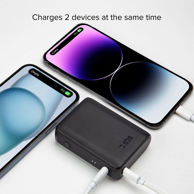 POWER BANK(ВЪНШНА БАТЕРИЯ) 10 000mAh,2xUSB-C,1xUSB A,10W SBS - BLACK