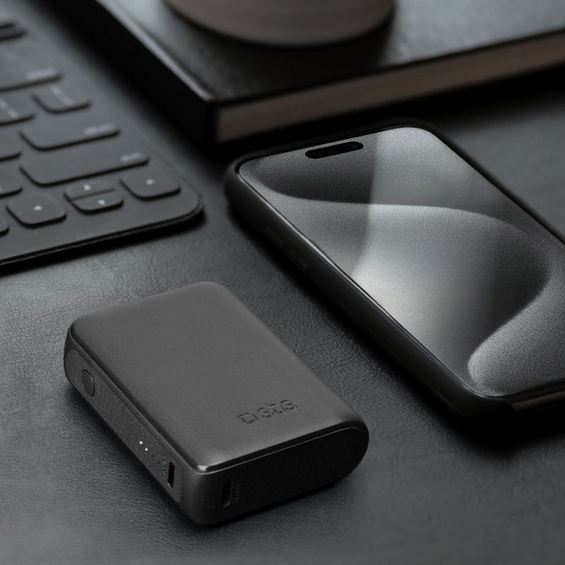 POWER BANK(ВЪНШНА БАТЕРИЯ) 10 000mAh,2xUSB-C,1xUSB A,10W SBS - BLACK