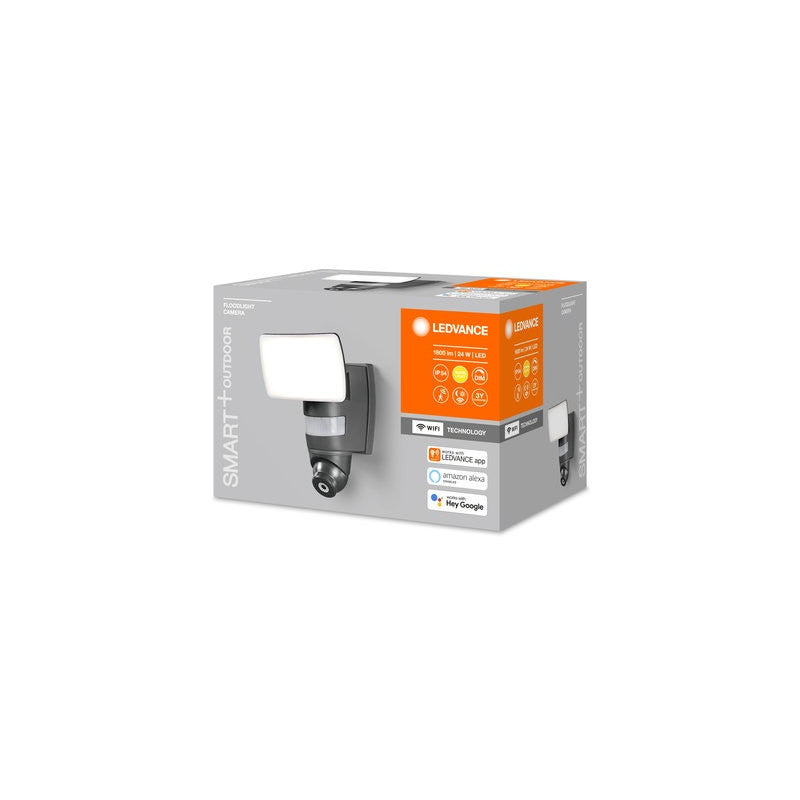 ОХРАНИТЕЛНА КАМЕРА С ЛЕД ПРОЖЕКТОР И СЕНЗОР SMART+WIFI 1800lm IP44 SMART LEDVANCE