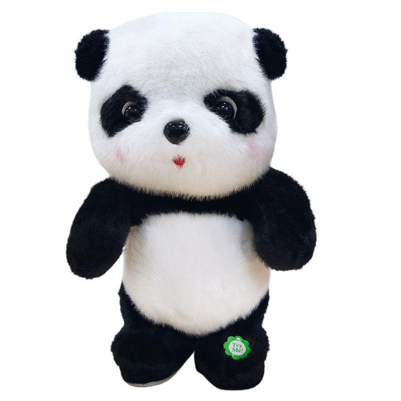Детско интерактивно плюшено мече Zynora Dancing &amp; Repeating Bear – Танцуващо мече с повтаряне на думи, ходене, поп песни и Try Me бутон (25 см, 3+ години)
