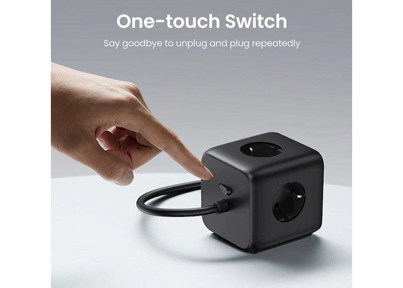 CD268 ЗАРЯДНО УСТРОЙСТВО 220V 2xUSB-C,2xUSBA,3хAC,65W UGREEN