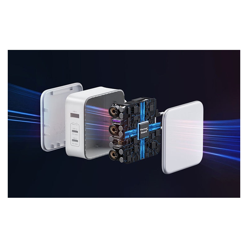 МРЕЖОВО ЗАРЯДНО УСТРОЙСТВО 220V 2xUSB-C,1xUSB A,140W CD289 UGREEN