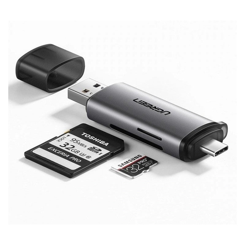 ЧЕТЕЦ ЗА КАРТИ CM185 CARD READER USB-C/USB-A, SD/micro SD UGREEN