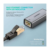 ИНТЕРНЕТ АДАПТЕР USB A/RJ45 CM209 UGREEN - МЕТАЛ