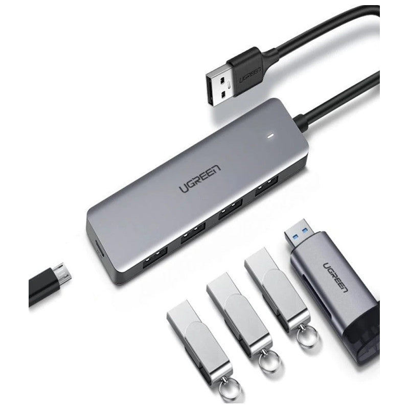 ХЪБ 4xUSB3.0 A 1xUSB-C POWER SUPPLY CМ219 UGREEN