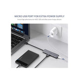 ХЪБ 4xUSB3.0 A 1xUSB-C POWER SUPPLY CМ219 UGREEN