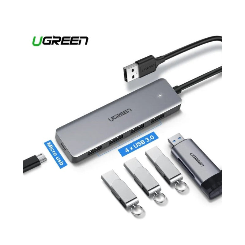 ХЪБ 4xUSB3.0 A,1xUSB-C,INPUT USB-C CМ219 UGREEN