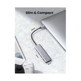 ХЪБ 4xUSB3.0 A,1xUSB-C,INPUT USB-C CМ219 UGREEN