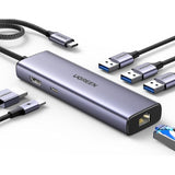 МУЛТИФУНКЦИОНАЛЕН АДАПТЕР 6in1 HDMI/USB A/SD+PD CM51 UGREEN1