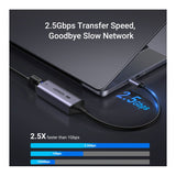 ИНТЕРНЕТ АДАПТЕР USB-A/RJ45, 2.5G CM648 UGREEN