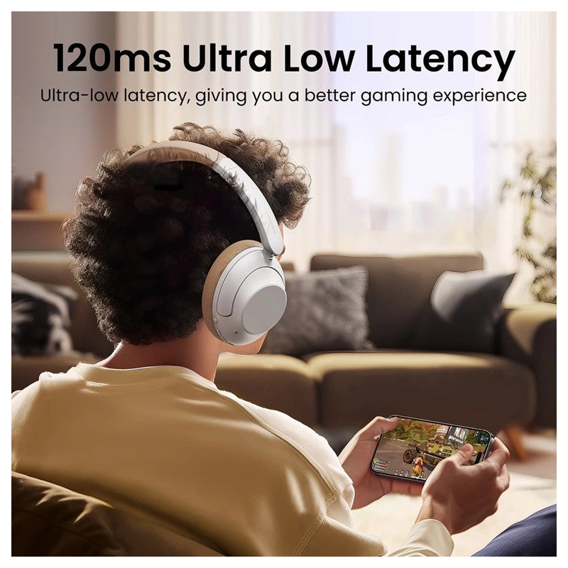 BLUETOOTH СЛУШАЛКИ Max5 ANC HP202 UGREEN - БЯЛ