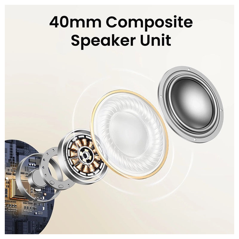 BLUETOOTH СЛУШАЛКИ Max5 ANC HP202 UGREEN - БЯЛ