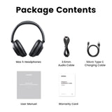 BLUETOOTH СЛУШАЛКИ Max5 ANC HP202 UGREEN - ЧЕРЕН