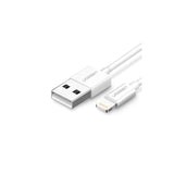 Кабел Ugreen, USB към Lightning MFI, 20cm, 2.4A, бял