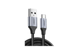 КАБЕЛ USB А / USB-C 3A,1М UGREEN - ПЛЕТЕН ЧЕРЕН