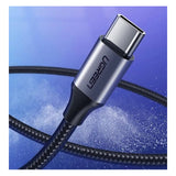 КАБЕЛ USB А / USB-C 3A,1М UGREEN - ПЛЕТЕН ЧЕРЕН