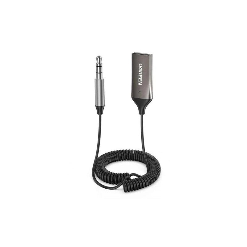 Адаптер BLUETOOTH CAR RECEIVER AUX MIC CM309 UGREEN 5.0/3.5mm, черен