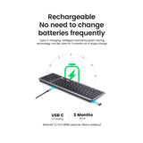 КЛАВИАТУРА БЕЗЖИЧНА KU005 ULTRA SLIM UGREEN