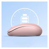 БЕЗЖИЧНА КОМПЮТЪРНА МИШКА 2400 dpi МU105 UGREEN - CHERRY PINK