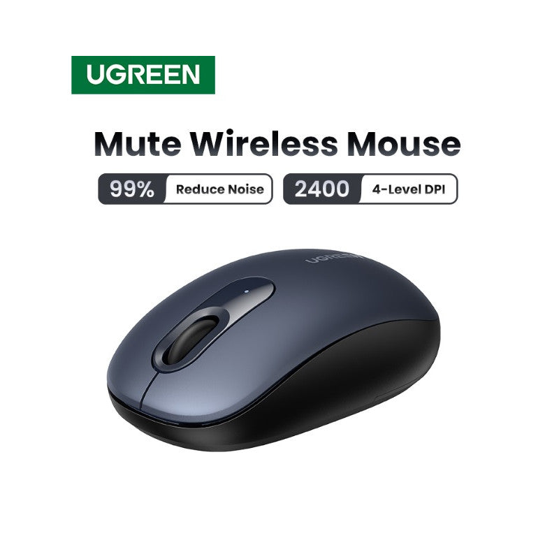 БЕЗЖИЧНА КОМПЮТЪРНА МИШКА 2400 Dpi МU105 UGREEN - MIDNIGHT BLUE