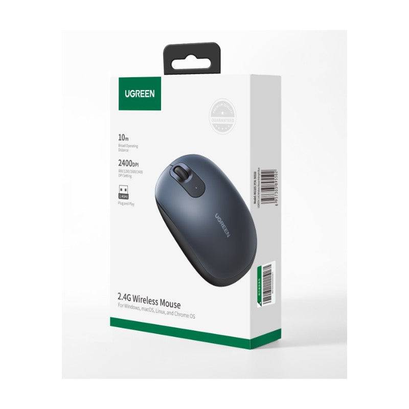 БЕЗЖИЧНА КОМПЮТЪРНА МИШКА 2400 Dpi МU105 UGREEN - MIDNIGHT BLUE