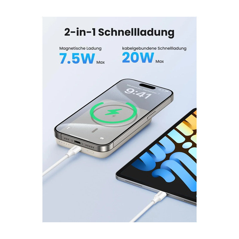 POWER BANK (ВЪНШНА БАТЕРИЯ) 10 000mAh Mini MAGNETIC WI PB561 UGREEN