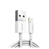US155 КАБЕЛ USB А / Lightining MFI 2m UGREEN - БЯЛ