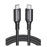 USB-C КЪМ USB-C КАБЕЛ ЗА ДАННИ И ЗАРЕЖДАНЕ – 60W 1м (US567) UGREEN - СИВ