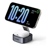 БЕЗЖИЧНО ЗАРЯДНО 3in1,МАГНИТ,7.5W/iOs W526 UGREEN