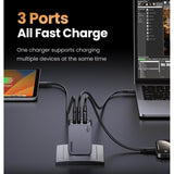 УНИВЕРСАЛНО ЗАРЯДНО УСТРОЙСТВО X755 220V 2xUSB-C 1xUSB A GaN 65W UGREEN